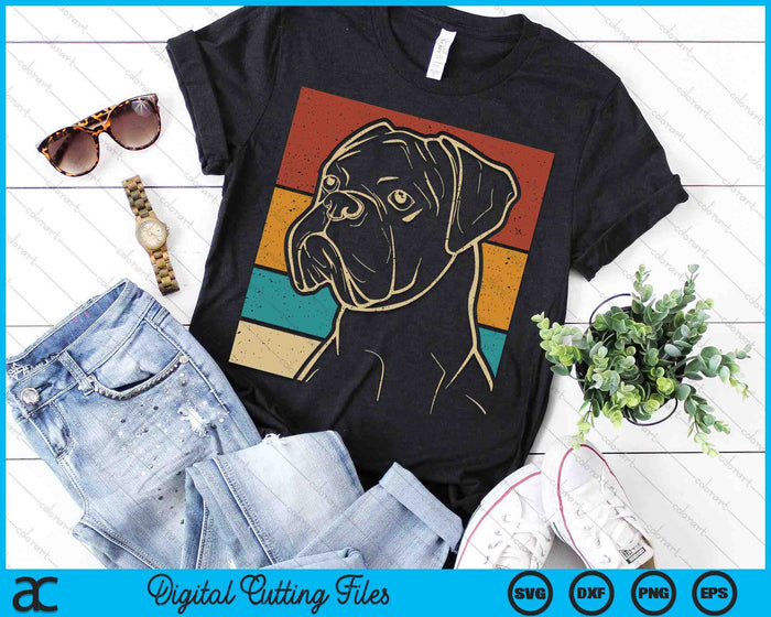 Dog Lover Dog Owner Retro Pet Animal Outfit Vintage Boxer SVG PNG Digital Printable Files