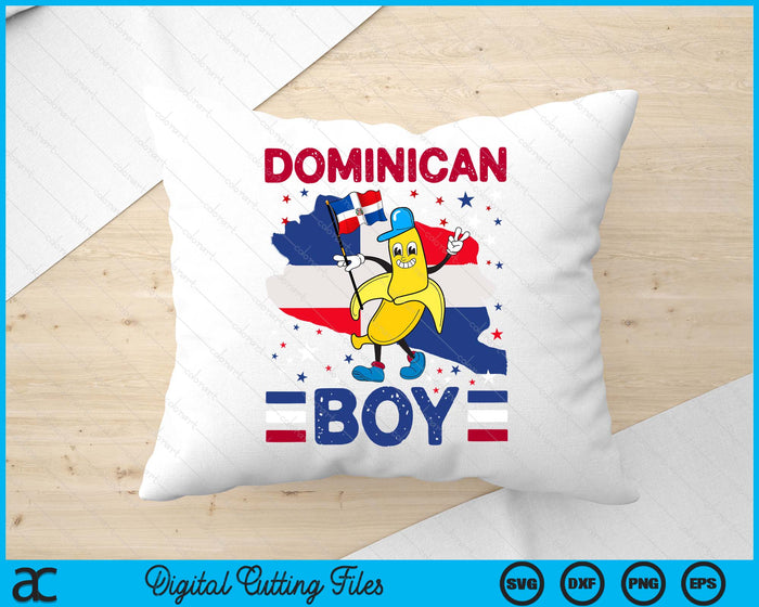 Dominican Boy Dominican Republic Flag Platano Kids Toddler SVG PNG Digital Cutting Files