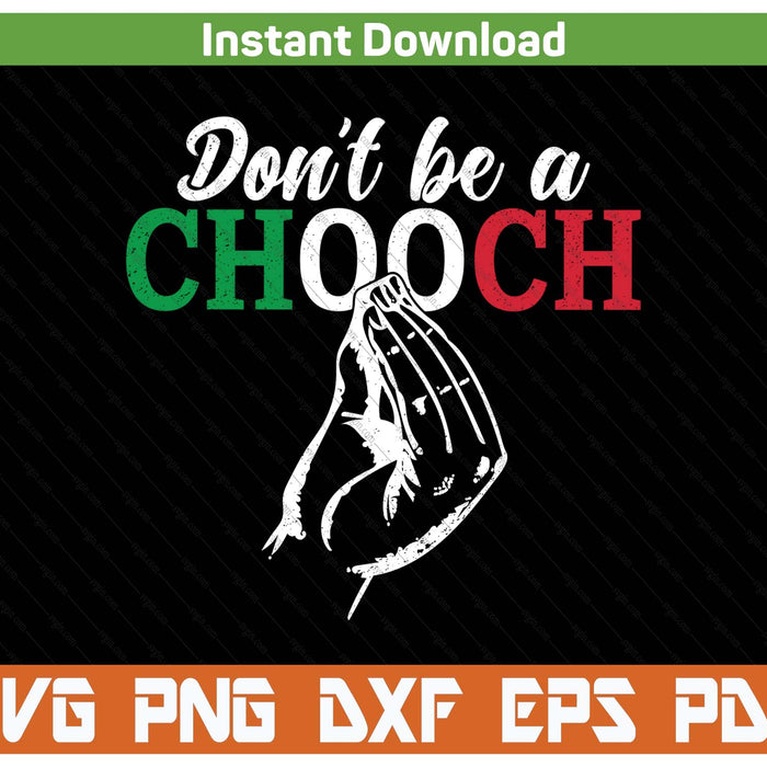 Chooch Italian slang SVG cut file