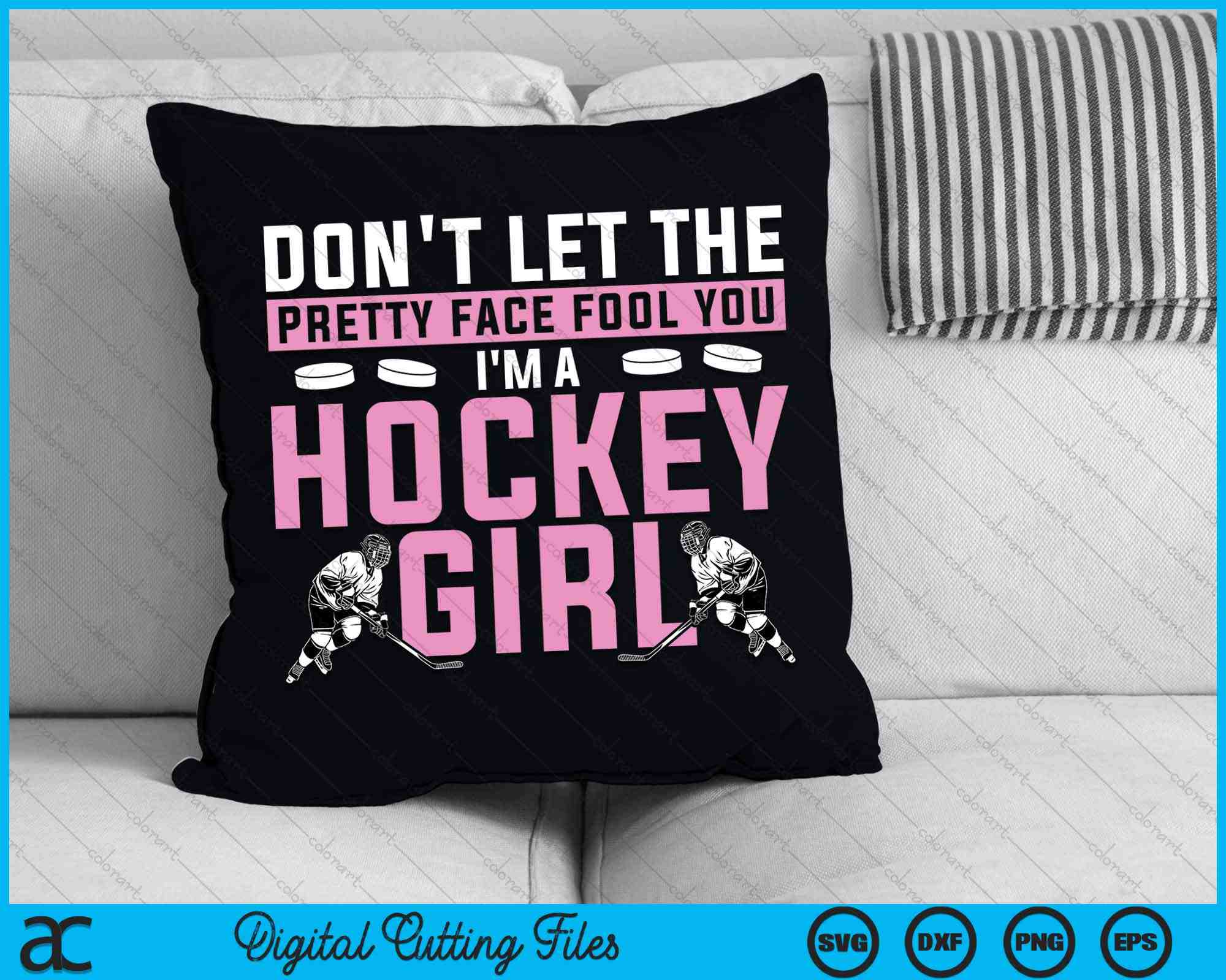 Ice Hockey Player Cant Check This Funny Hockey Pillow Case Cover
