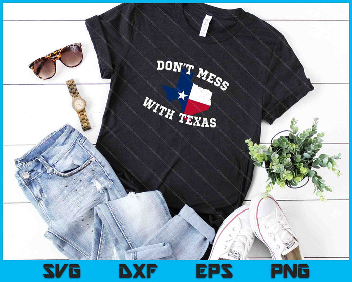 No te metas con Vintage Texas Longhorn Lone Star State SVG PNG cortando archivos imprimibles