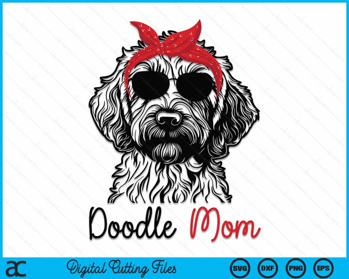 Doodle Mom Goldendoodle Labradoodle Dog Golden Doodle Gift SVG PNG Digital Cutting Files