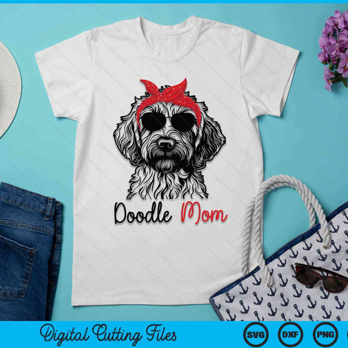 Doodle Mom Goldendoodle Labradoodle Dog Golden Doodle Gift SVG PNG Digital Cutting Files