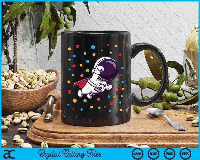Dot Day Polka Dots Astronaut Kids Boys Youths SVG PNG Digital Cutting Files