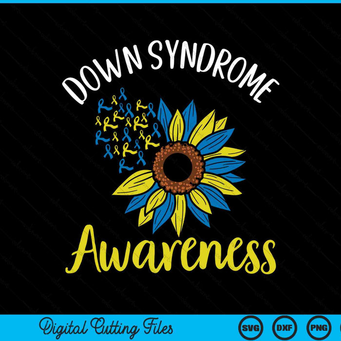 Down syndrom awareness SVG cut file