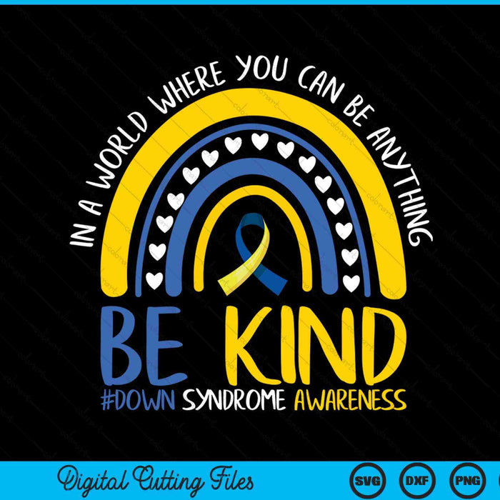 Down syndrome awareness SVG cut file