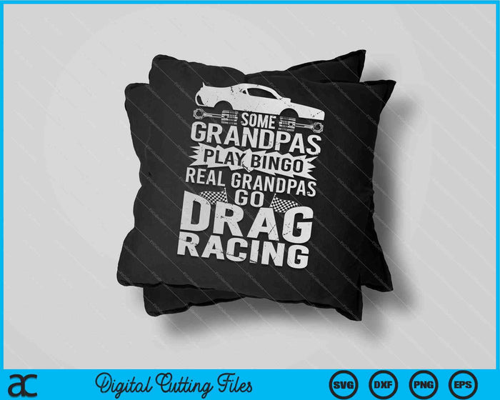 Drag Racing abuelo amante del coche para abuelos SVG PNG cortando archivos imprimibles