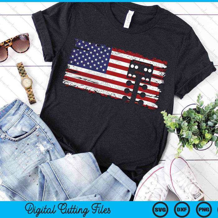 Drag Racing Race Car American Flag Vintage SVG PNG Digital Cutting Files