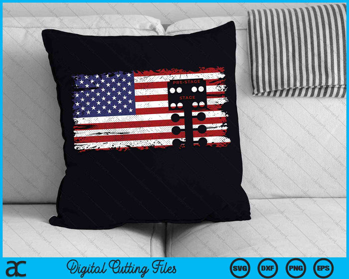 Drag Racing Race Car American Flag Vintage SVG PNG Digital Cutting Files