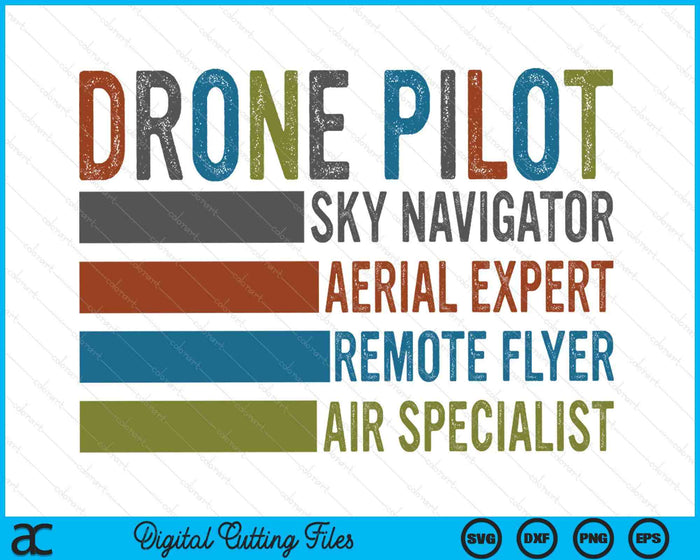 Drone Pilot SVG PNG Digital Printable Files