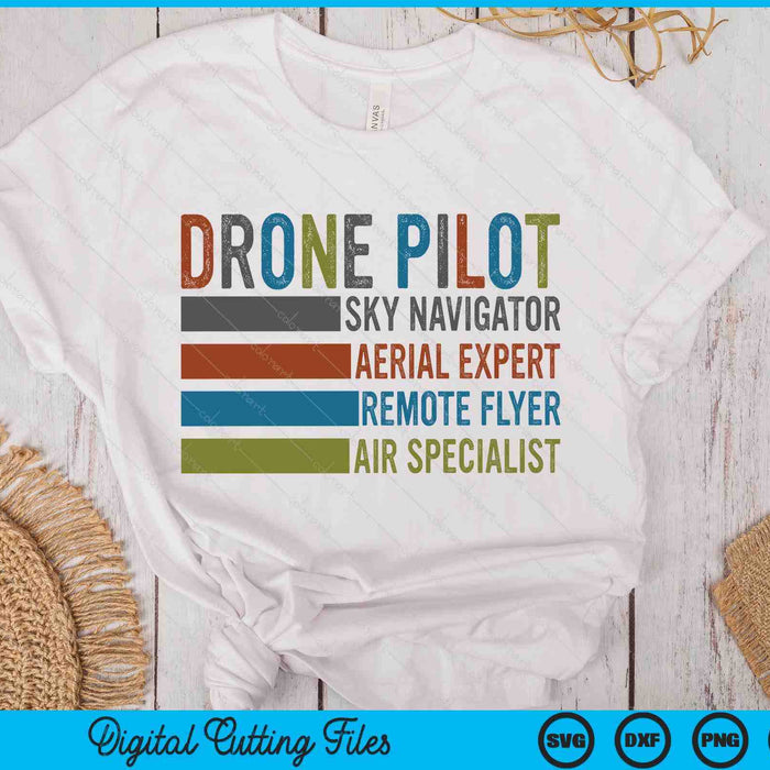 Drone Pilot SVG PNG Digital Printable Files