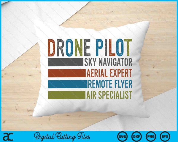 Drone Pilot SVG PNG Digital Printable Files