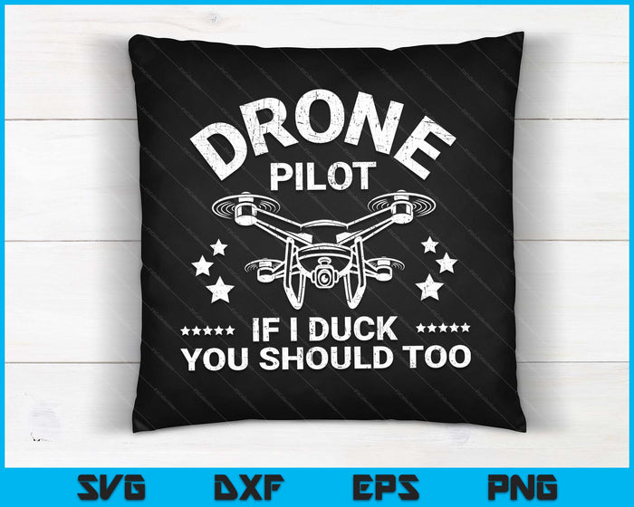 Drone Pilot Flight Lover Aviator Quadcopter Flying Expert SVG PNG digitale afdrukbare bestanden