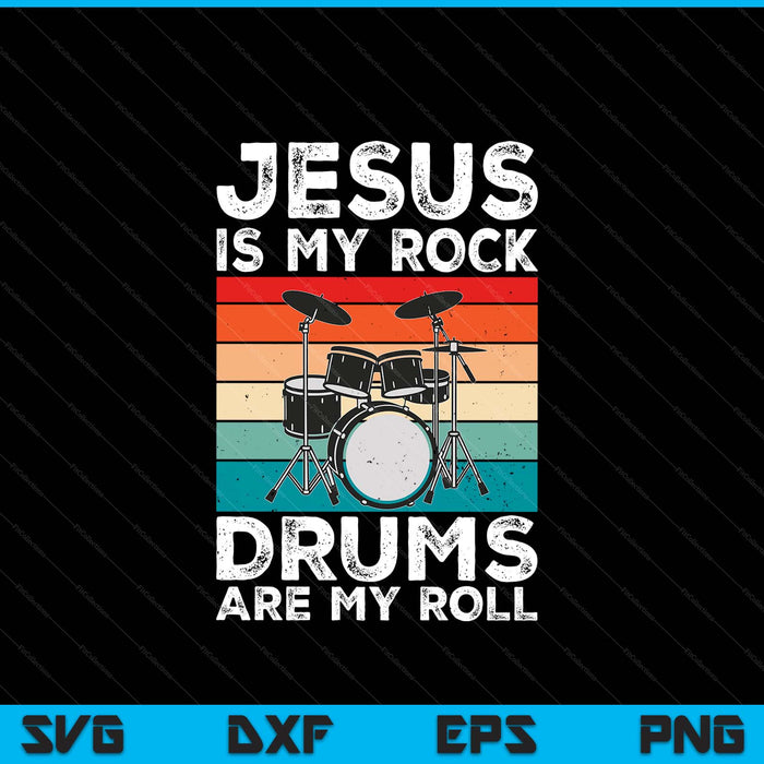 Drummer Jesus Drumming Drums Percussion Faith Christian SVG PNG Digital Printable Files