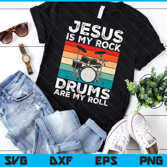 Drummer Jesus Drumming Drums Percussion Faith Christian SVG PNG Digital Printable Files
