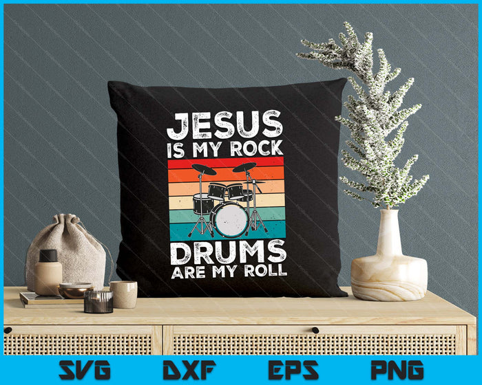 Drummer Jesus Drumming Drums Percussion Faith Christian SVG PNG Digital Printable Files