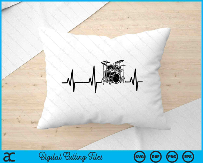 Drums Heartbeat Music Band Drums SVG PNG Digital Printable Files