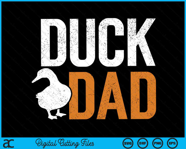 Pato papá amante de los animales lindos patos temáticos SVG PNG archivos de corte digital