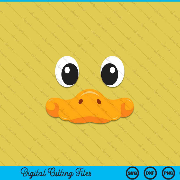 Duck face Halloween costume birthday idea cute SVG cut file