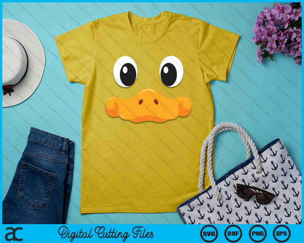 Duck Face Halloween Costume Birthday Idea Cute SVG PNG Digital Cutting Files