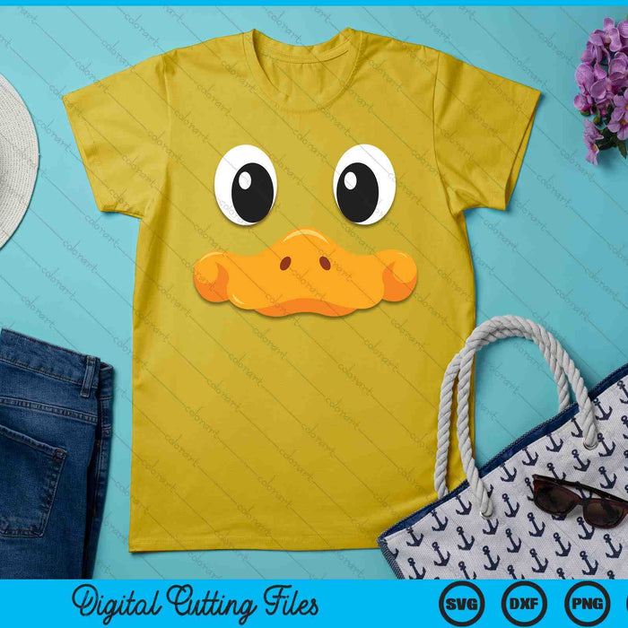Duck Face Halloween Costume Birthday Idea Cute SVG PNG Digital Cutting Files