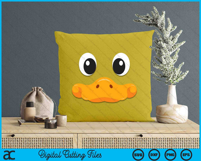 Duck Face Halloween Costume Birthday Idea Cute Funny SVG PNG Digital Cutting Files