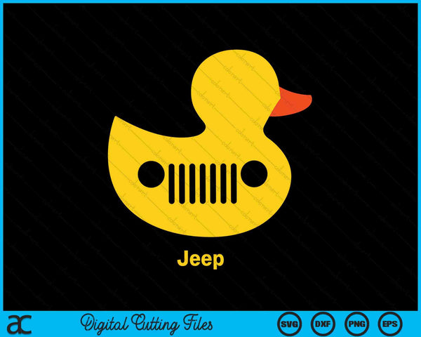 Duck Jeep Grille SVG PNG digitale snijbestanden