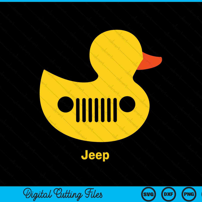 Duck Jeep Grille SVG PNG Archivos de corte digital