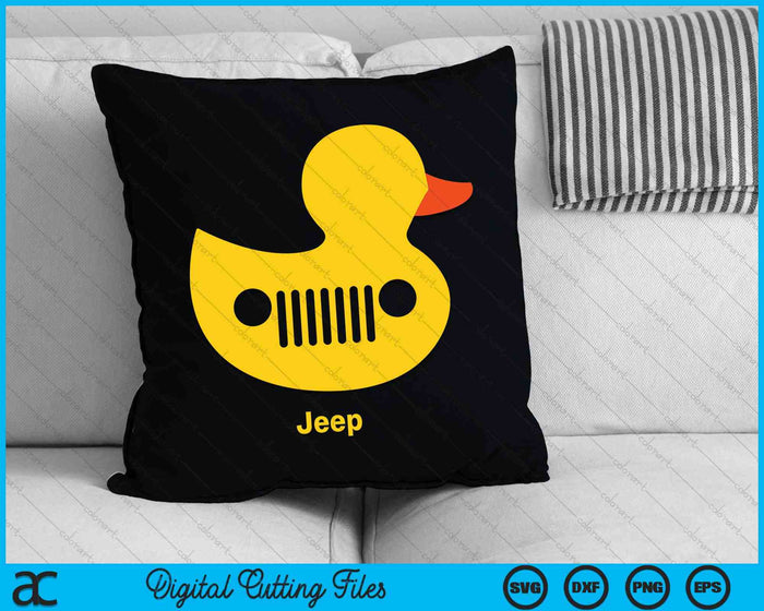 Duck Jeep Grille SVG PNG Archivos de corte digital
