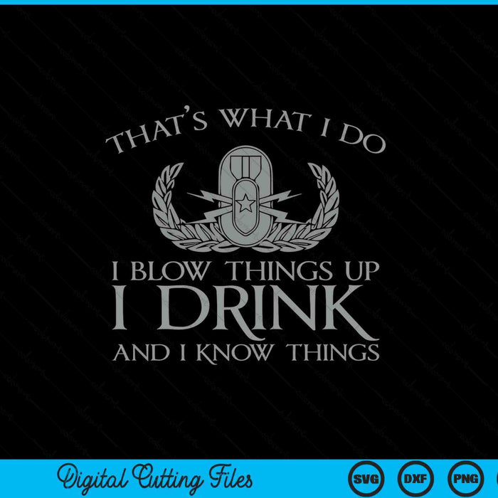 EOD I drink and I know things parody SVG cut file