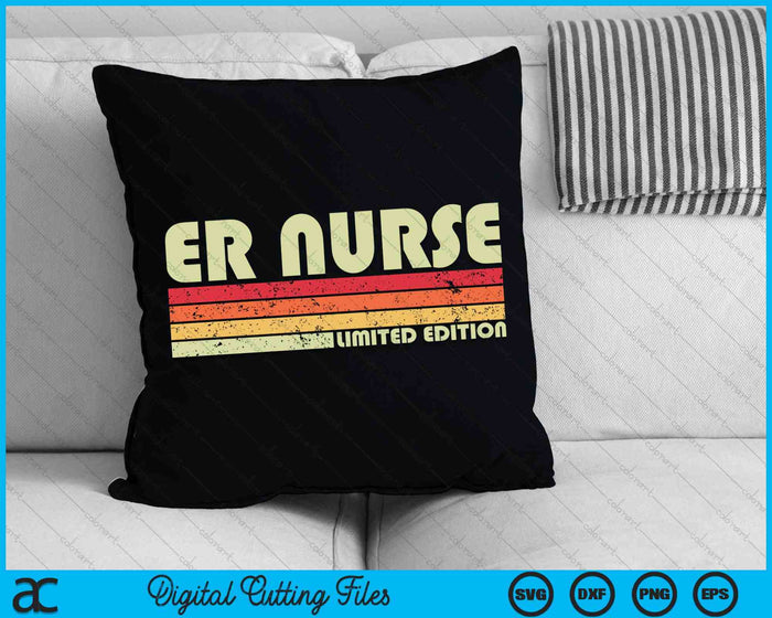 ER NURSE Funny Job Title Profession Birthday Worker SVG PNG Cutting Printable Files