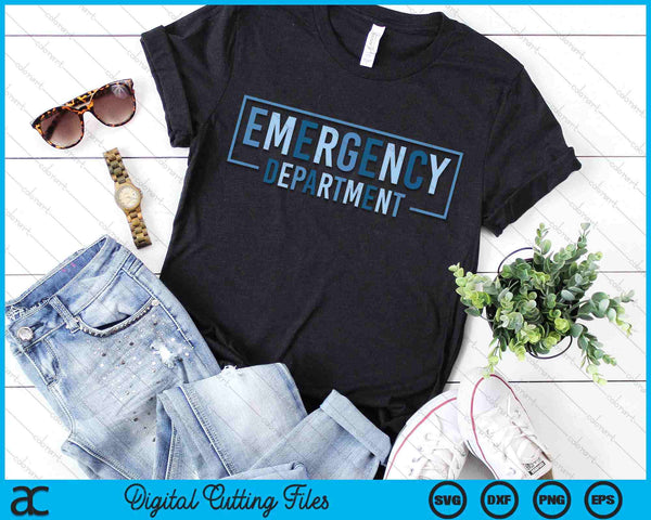 ER Tech Emergency Department Technician Emergency Nurse SVG PNG Digital Cutting File