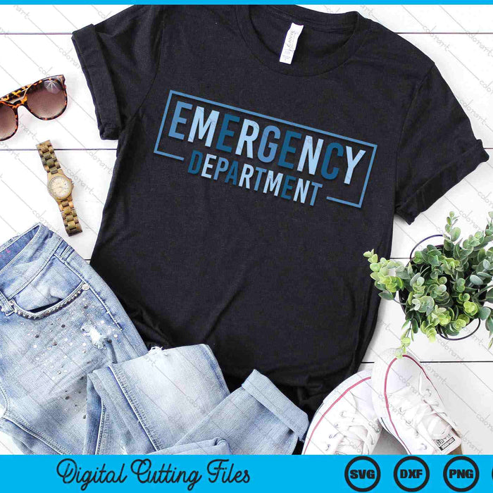 ER Tech Emergency Department Technician Emergency Nurse SVG PNG Digital Cutting File