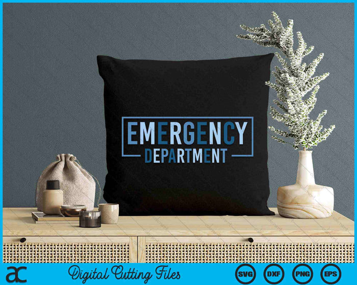 ER Tech Emergency Department Technician Emergency Nurse SVG PNG Digital Cutting File