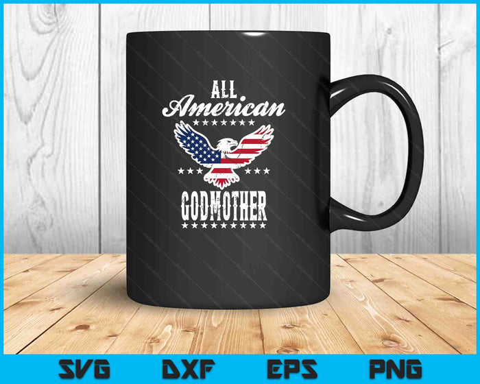 Eagle 4th Of July Mothers Day USA Godmother SVG PNG Digital Printable Files