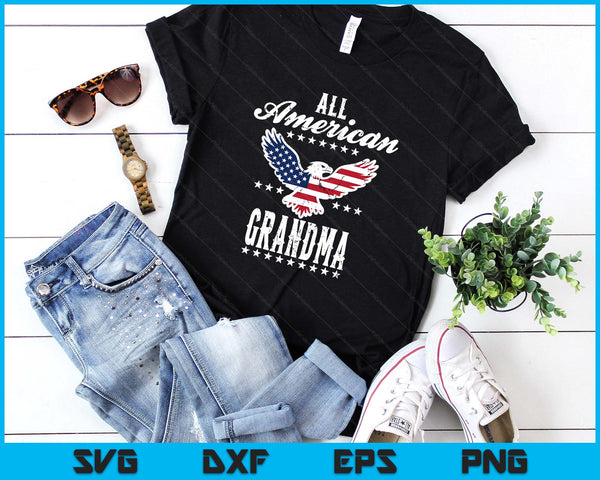 Eagle 4th Of July Mothers Day USA Grandma SVG PNG Digital Printable Files