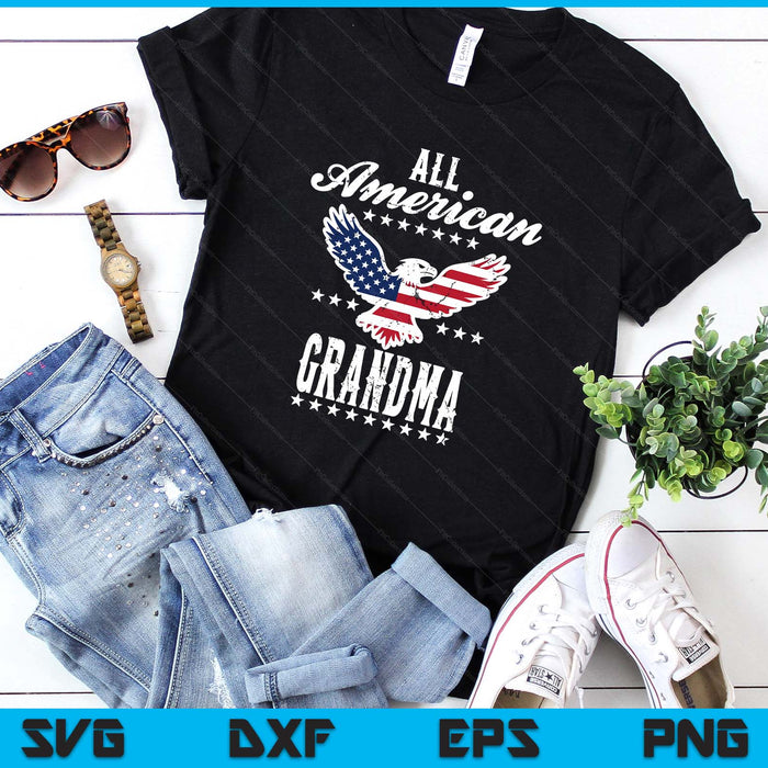 Eagle 4th Of July Mothers Day USA Grandma SVG PNG Digital Printable Files