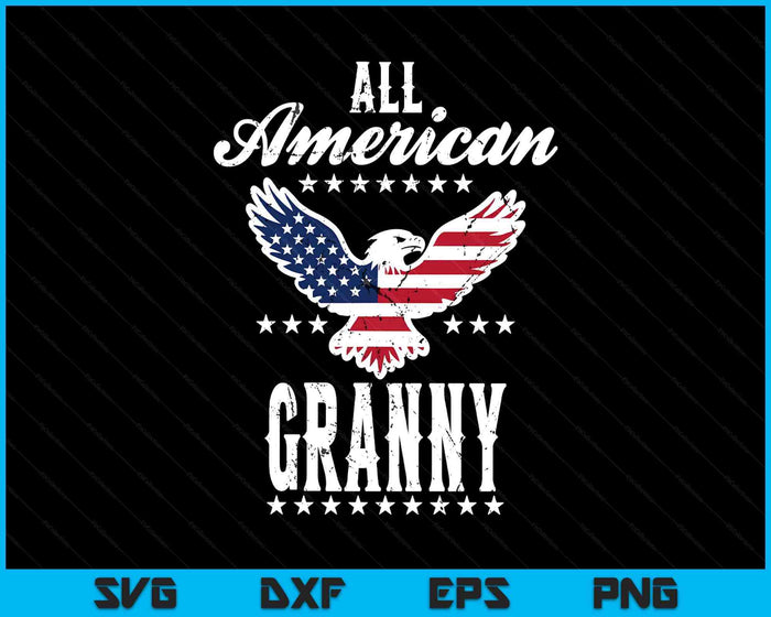 Eagle 4th Of July Mothers Day USA Granny SVG PNG Digital Printable Files