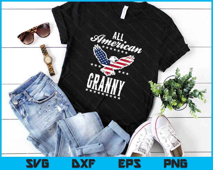 Eagle 4th Of July Mothers Day USA Granny SVG PNG Digital Printable Files
