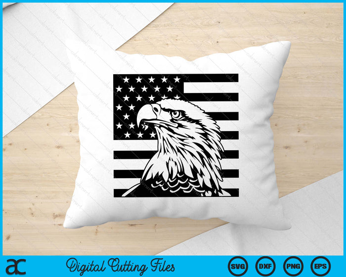 Eagle With American Flag 4th Of July SVG PNG Digital Cutting Files