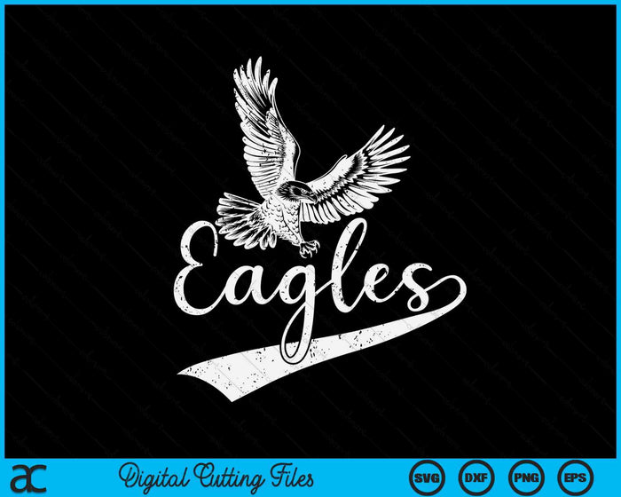 Eagles Fly Vintage Eagles SVG PNG Digital Cutting Files