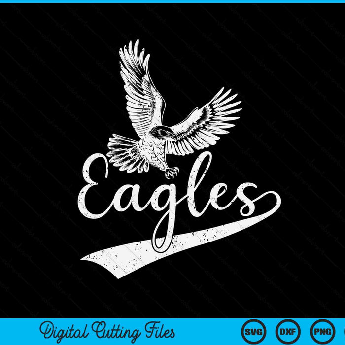 Eagles fly vintage eagles SVG cut file