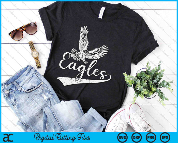 Eagles Fly Vintage Eagles SVG PNG Digital Cutting Files