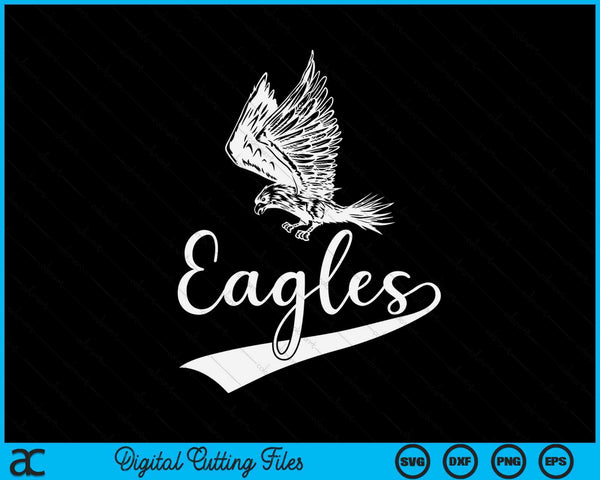 Eagles Fly Vintage Eagles Flying Bird Inspirational SVG PNG Digital Printable Files