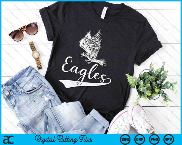 Eagles Fly Vintage Eagles Flying Bird Inspirational SVG PNG Digital Printable Files