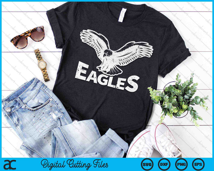 Eagles Fly Vintage Eagles Flying Bird Inspirational SVG PNG Digital Cutting Files