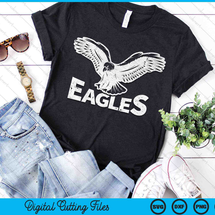 Eagles Fly Vintage Eagles Flying Bird Inspirational SVG PNG Digital Cutting Files