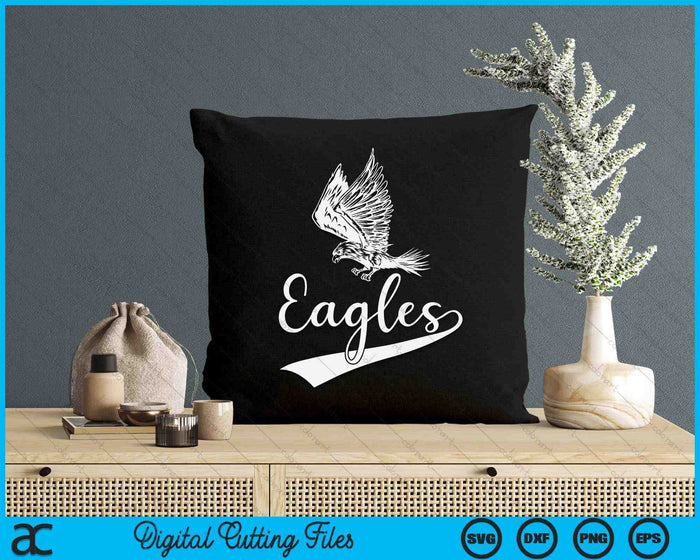 Eagles Fly Vintage Eagles Flying Bird Inspirational SVG PNG Digital Printable Files