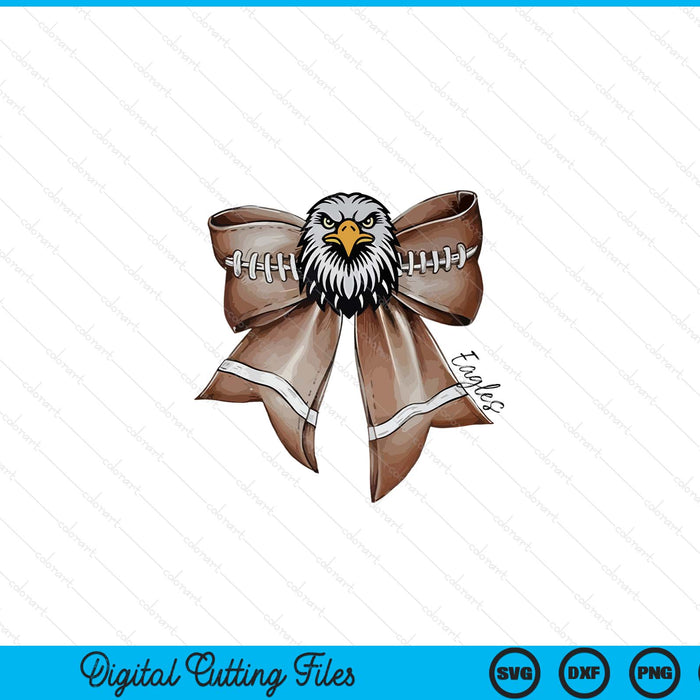 Eagles football bow school spirit eagles SVG cut file