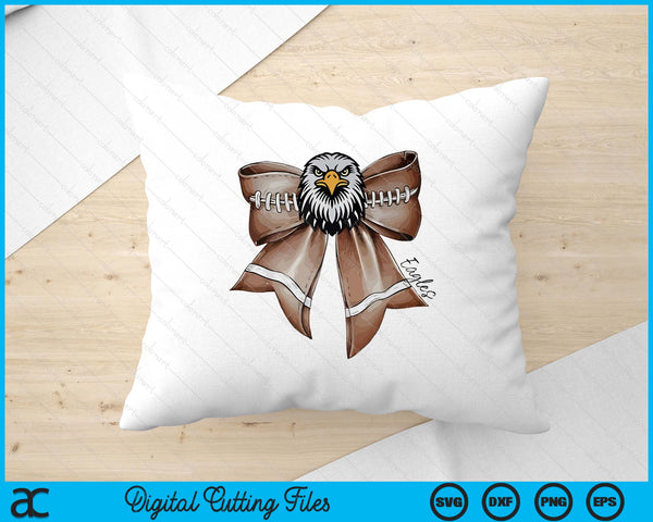 Eagles Football Bow School Spirit Eagles SVG PNG Digital Printable Files